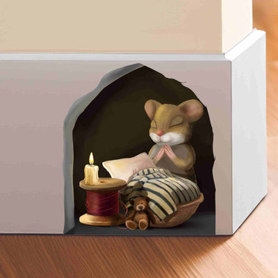 Mouse Praying 3D Wall Decal - Micesterpiece
