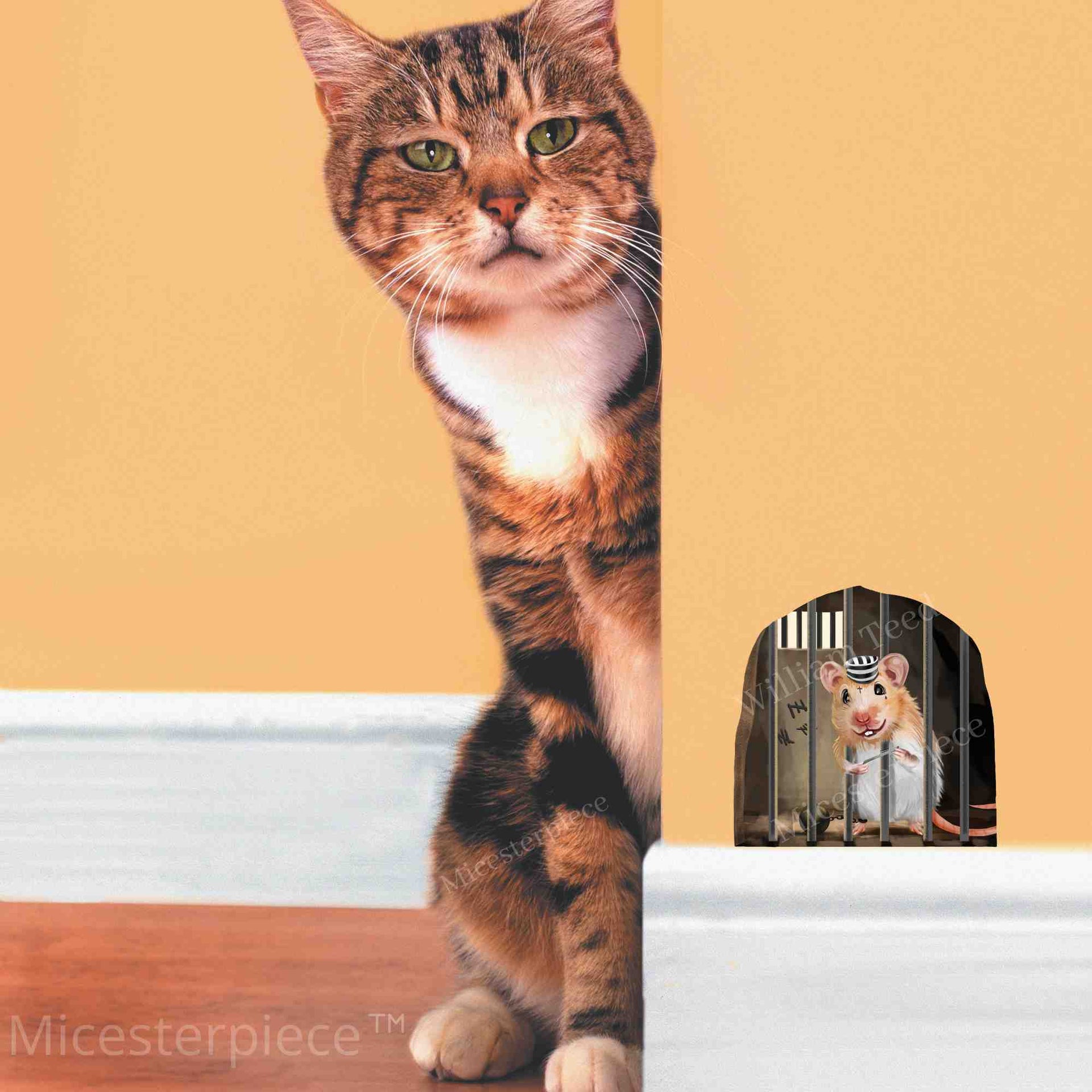 3D Mouse Trap Wall Decal - Micesterpiece