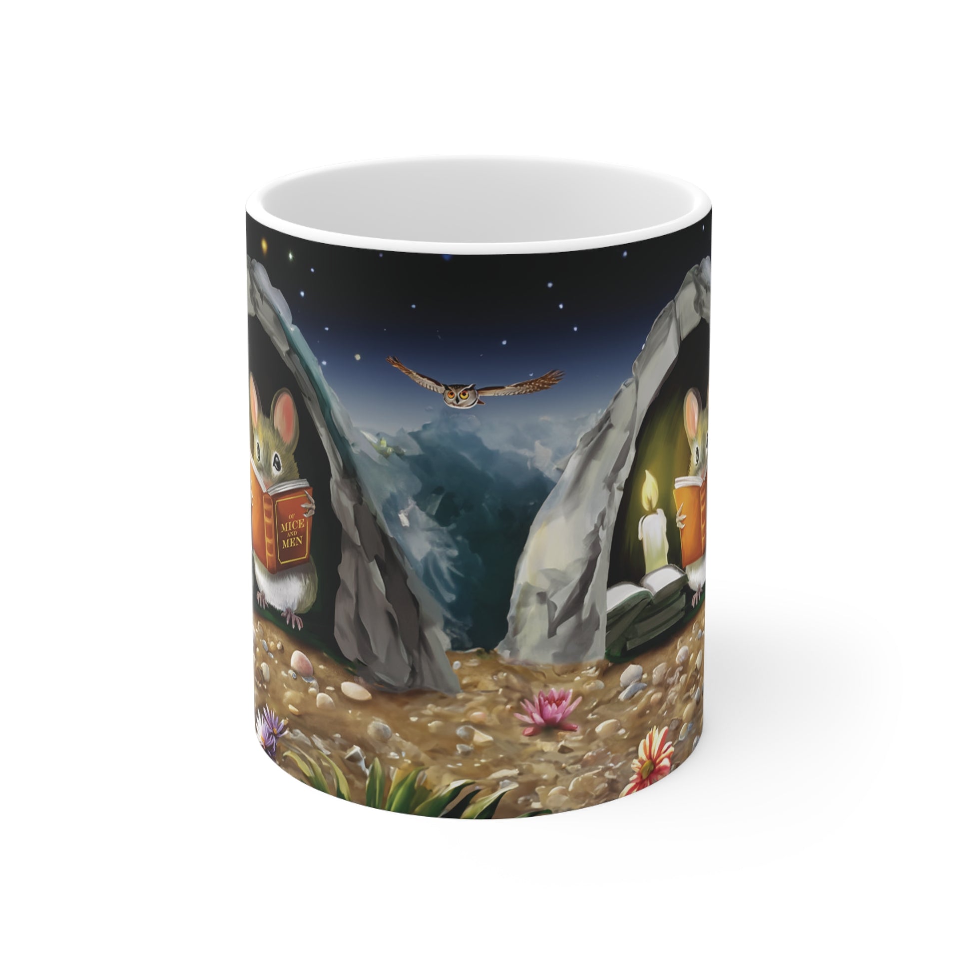 Mousehole Cave Coffee Mug - Book Lover's Delight - Micesterpiece