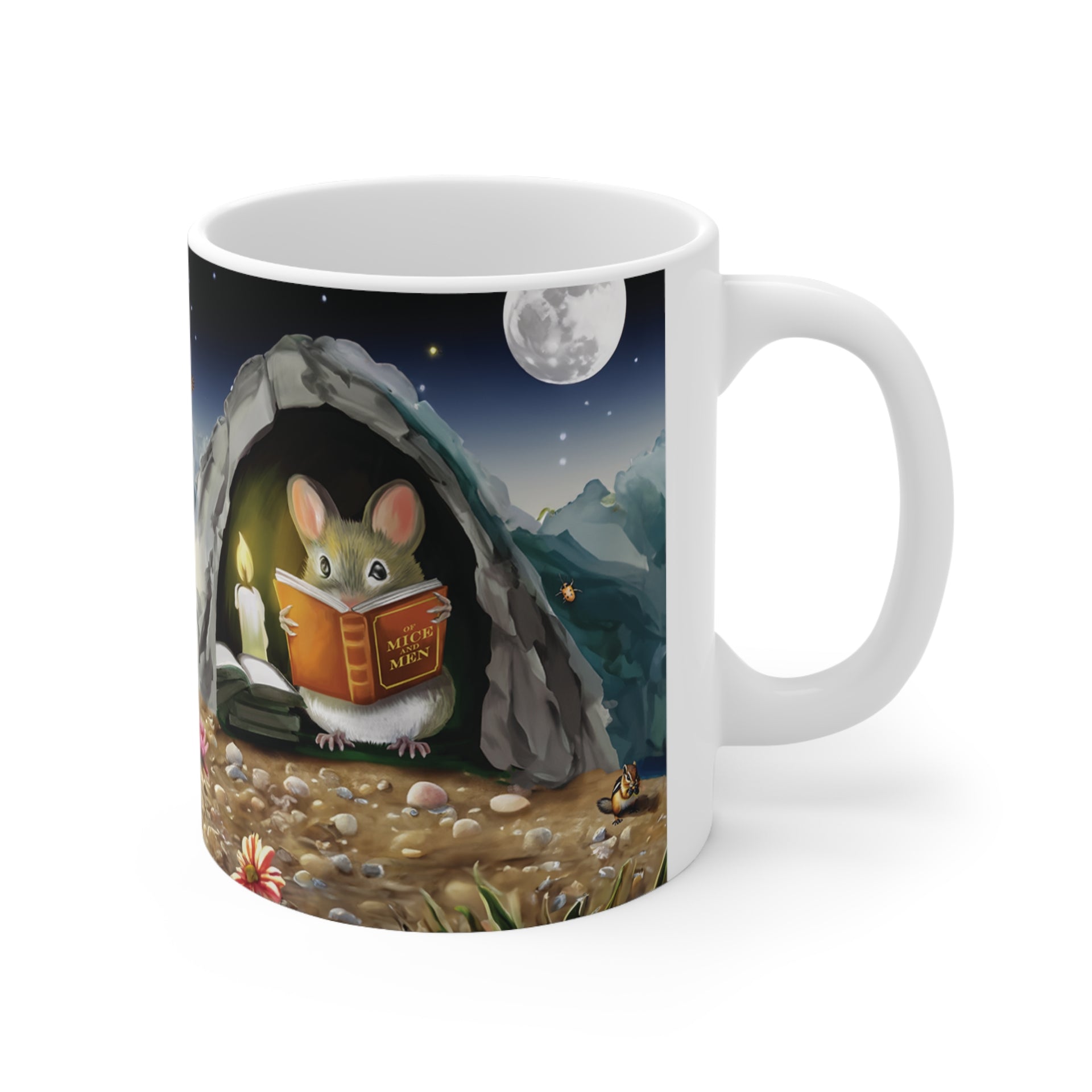 Mousehole Cave Coffee Mug - Book Lover's Delight - Micesterpiece