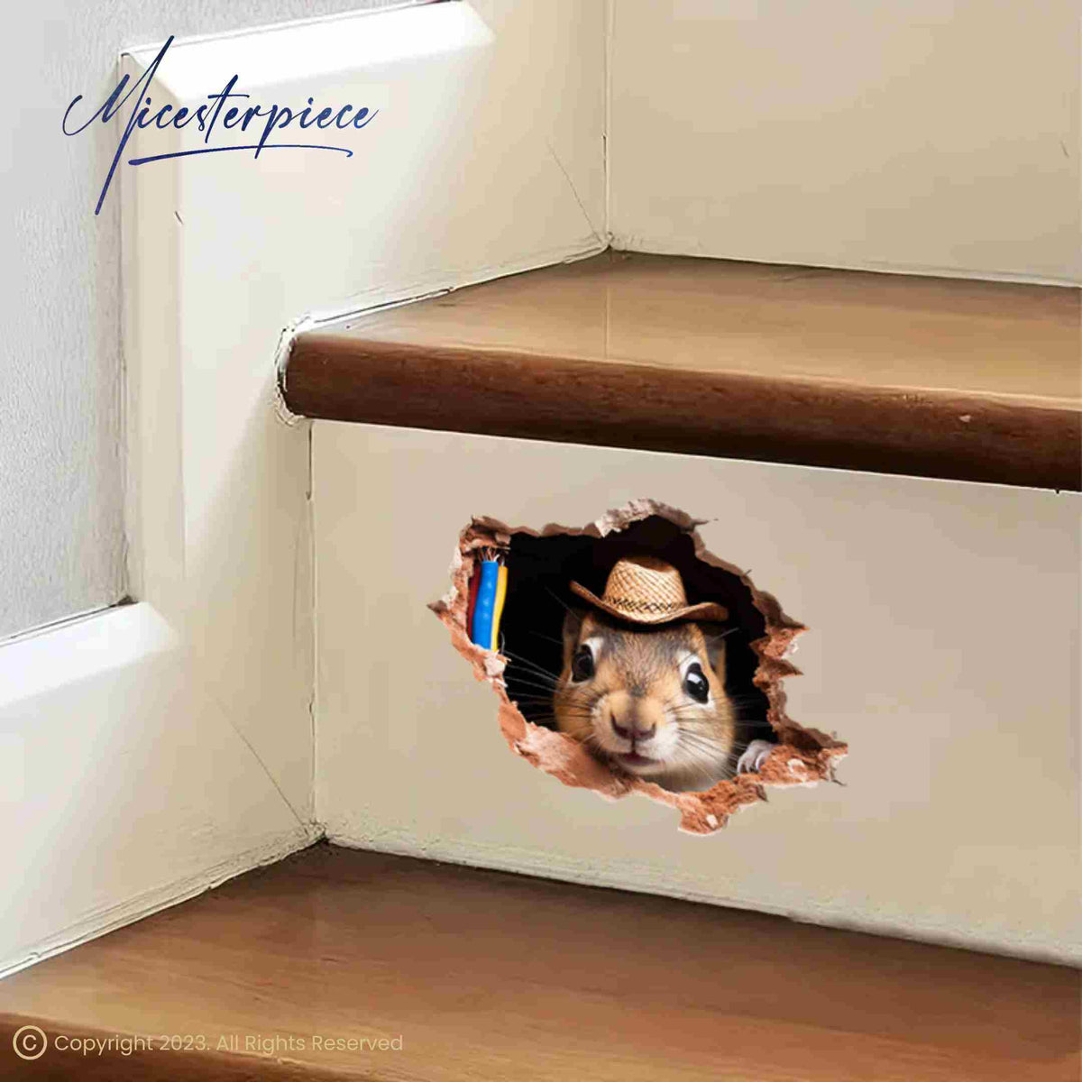 Woodland animal wall decal for nursery or classroom
