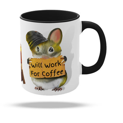 Funny Hungry Mouse Mug - Unique Secret Santa Gift - Micesterpiece