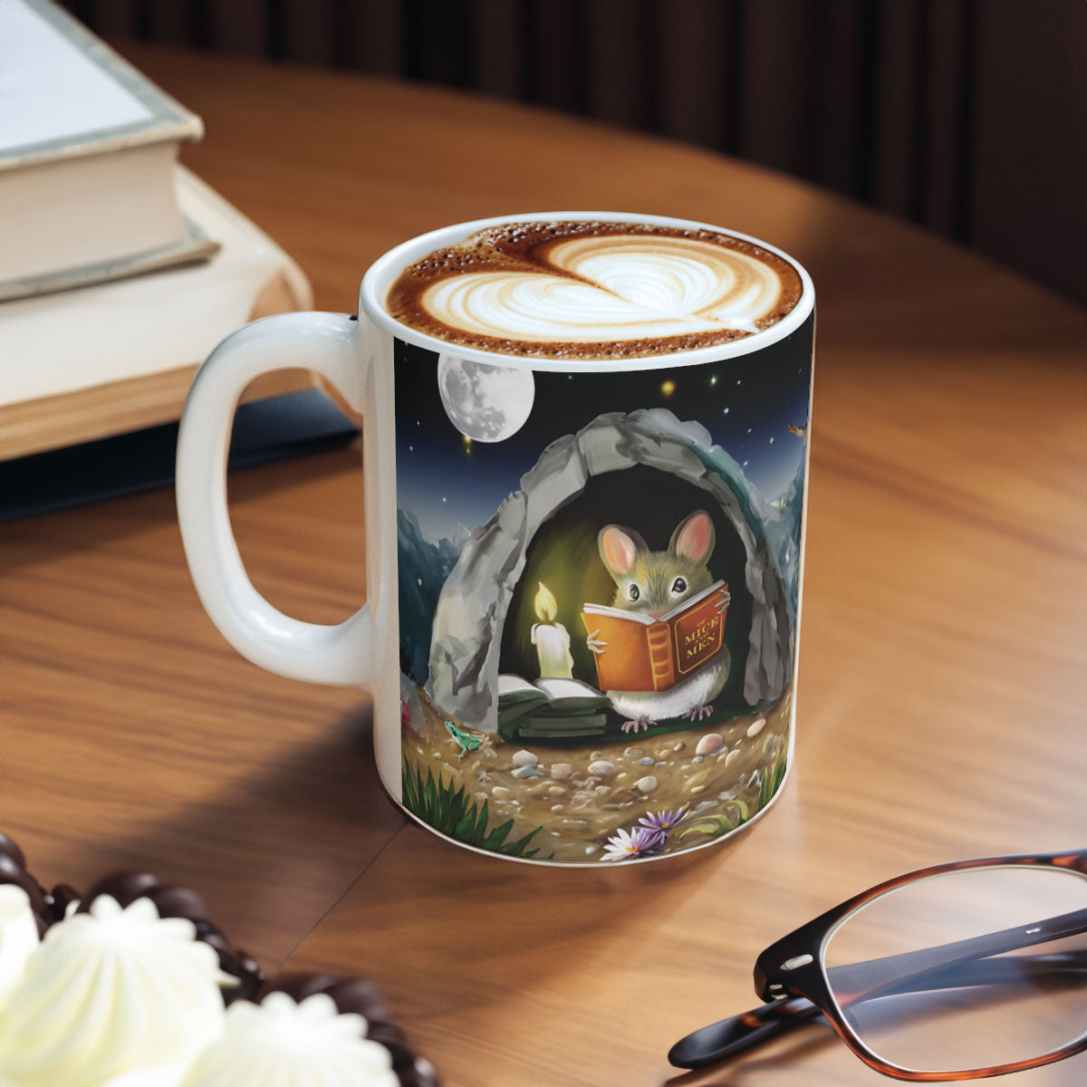 Mousehole Cave Coffee Mug - Book Lover's Delight - Micesterpiece