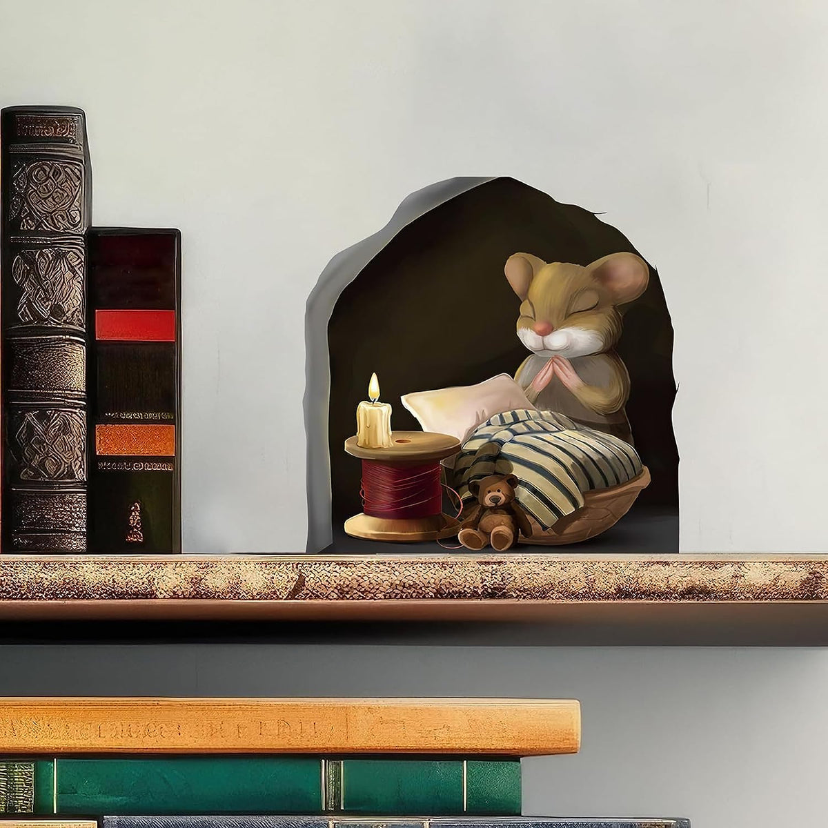Faith-inspired mouse wall decal for kids room
