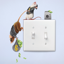 3D Mouse Wall Sticker – Burglars