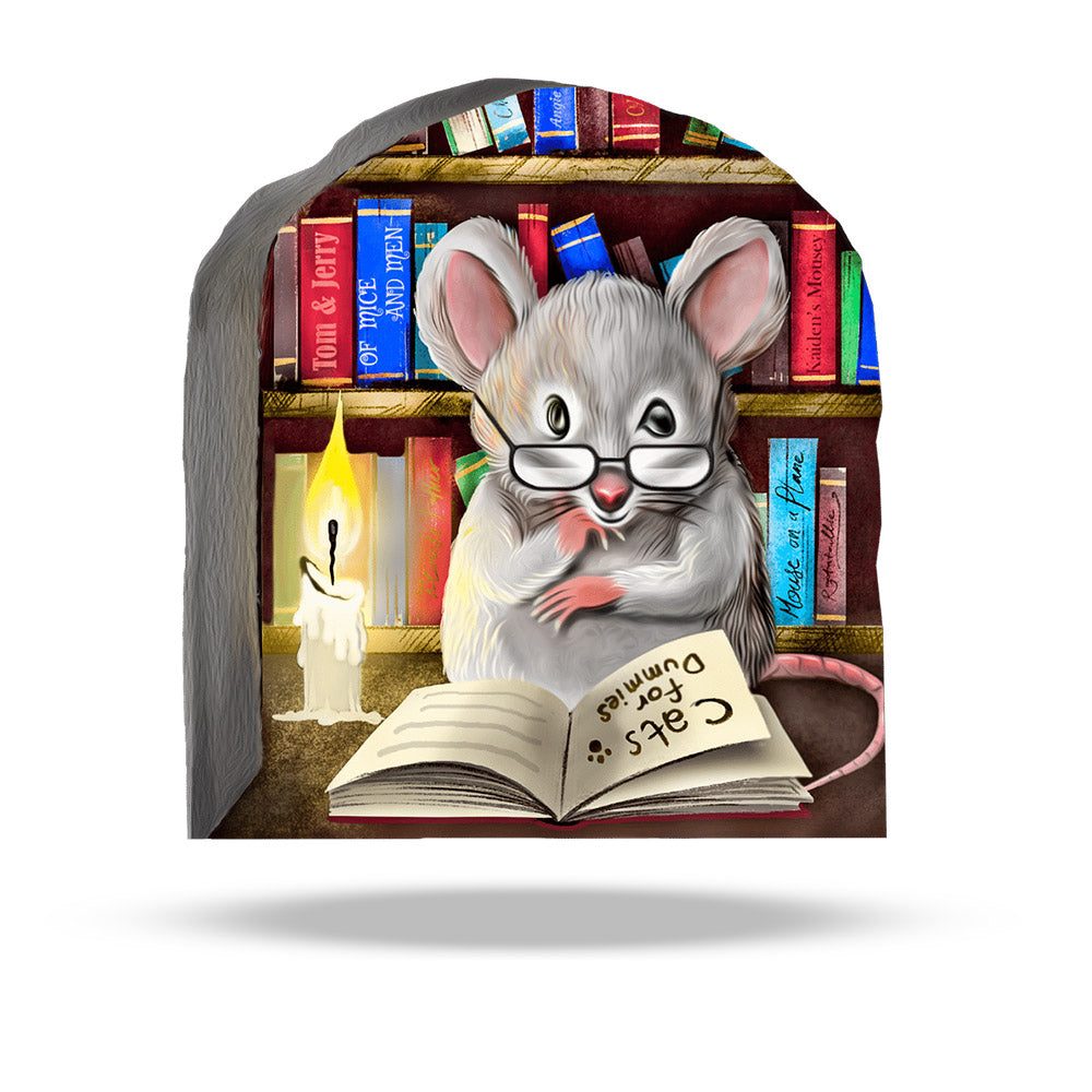 Library mouse 3D wall sticker vinyl decal on wall
