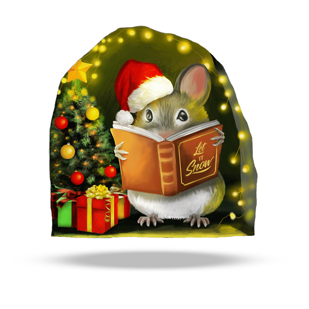 Christmas mouse 3D wall sticker festive vinyl decal on wall
