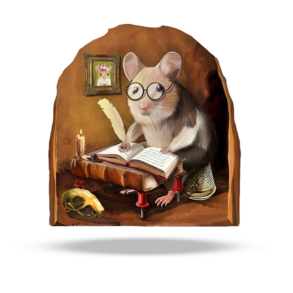 Novelist Mouse 3D Wall Decal - Fun Home Decor - Micesterpiece