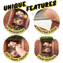 3D Mouse Wall Sticker – Coffee