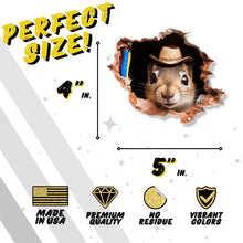 3D Squirrel Wall Sticker – Earl
