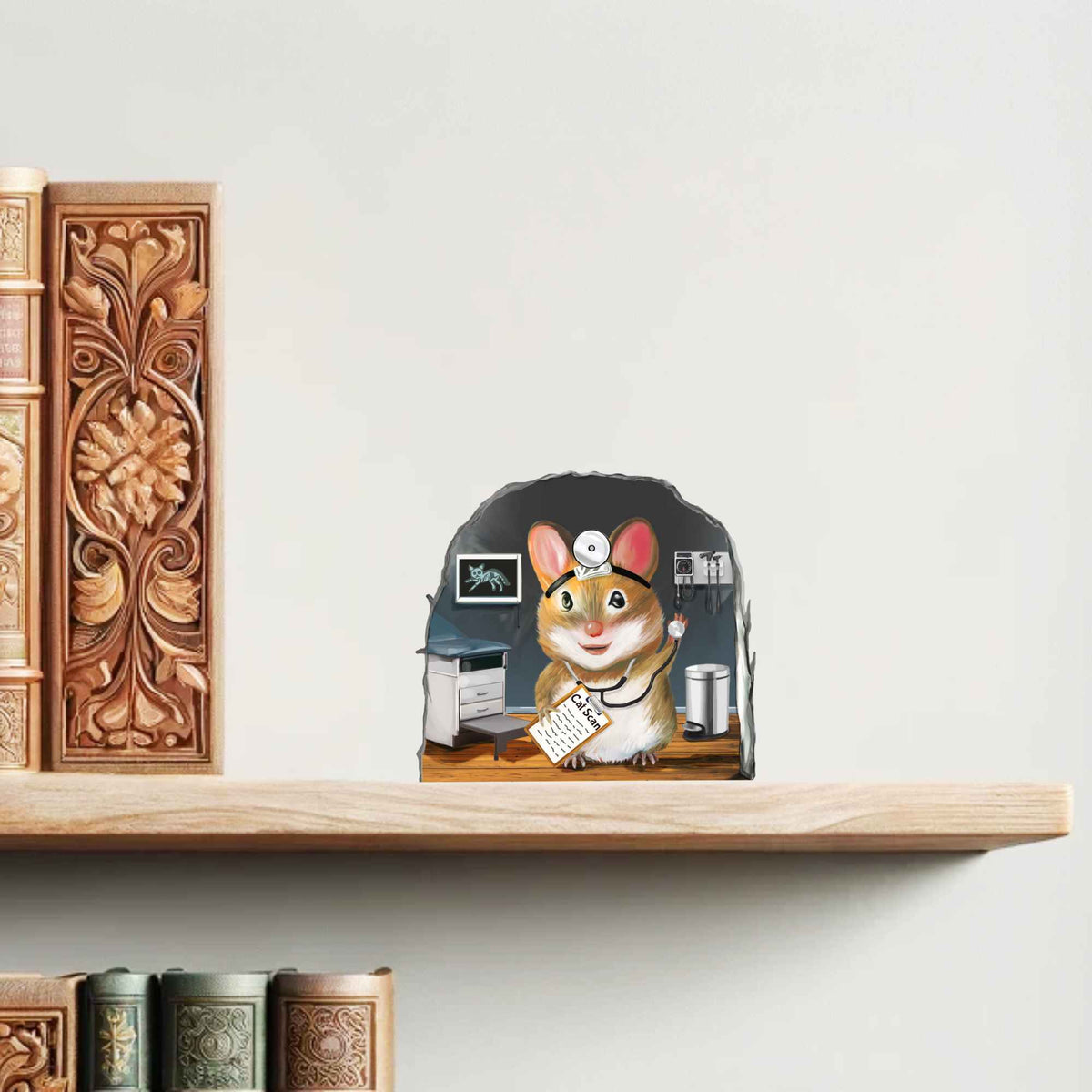 Medical-themed mouse wall decal for clinic or office
