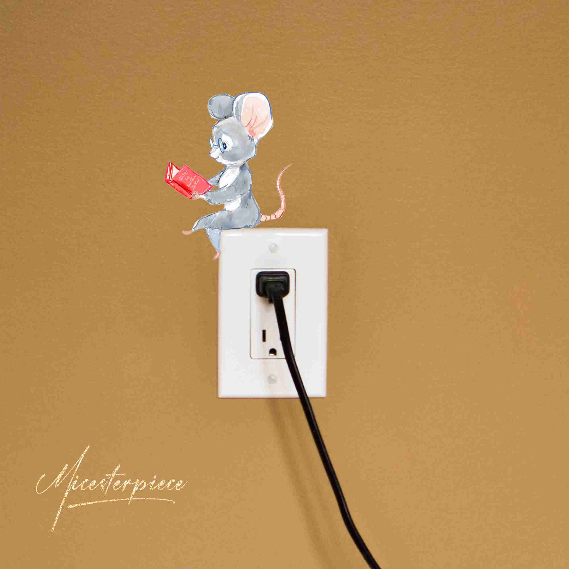 Muse mouse wall decal for studio or office
