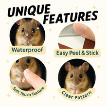 Realistic Mouse 3D Wall Sticker – Classic Mouse Hole Decal