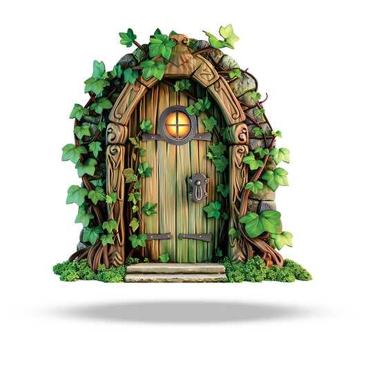 Enchanted fairy door 3D wall sticker fantasy vinyl decal on wall
