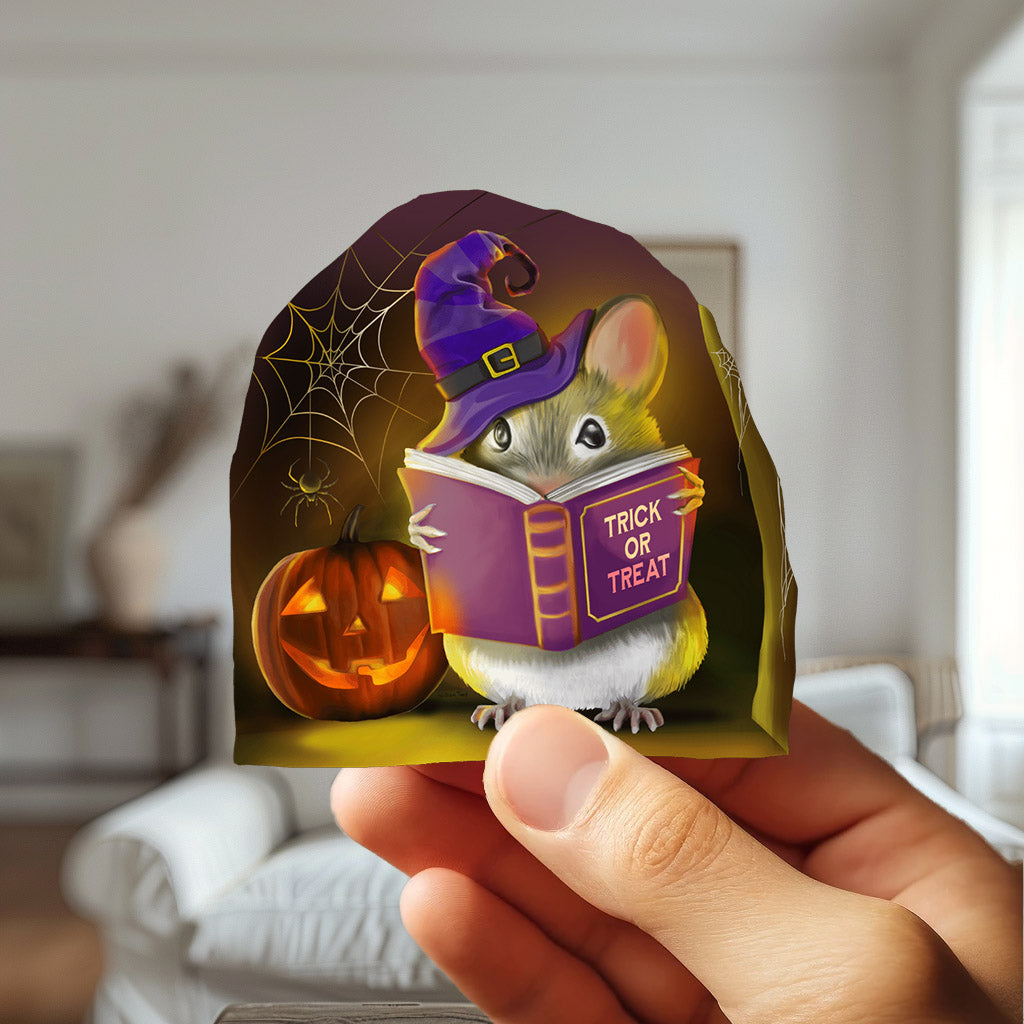 Festive mouse wall decal for Halloween decor
