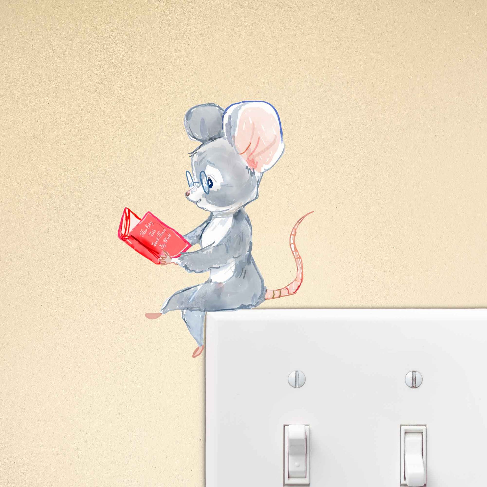 Muse mouse 3D wall sticker vinyl decal on wall
