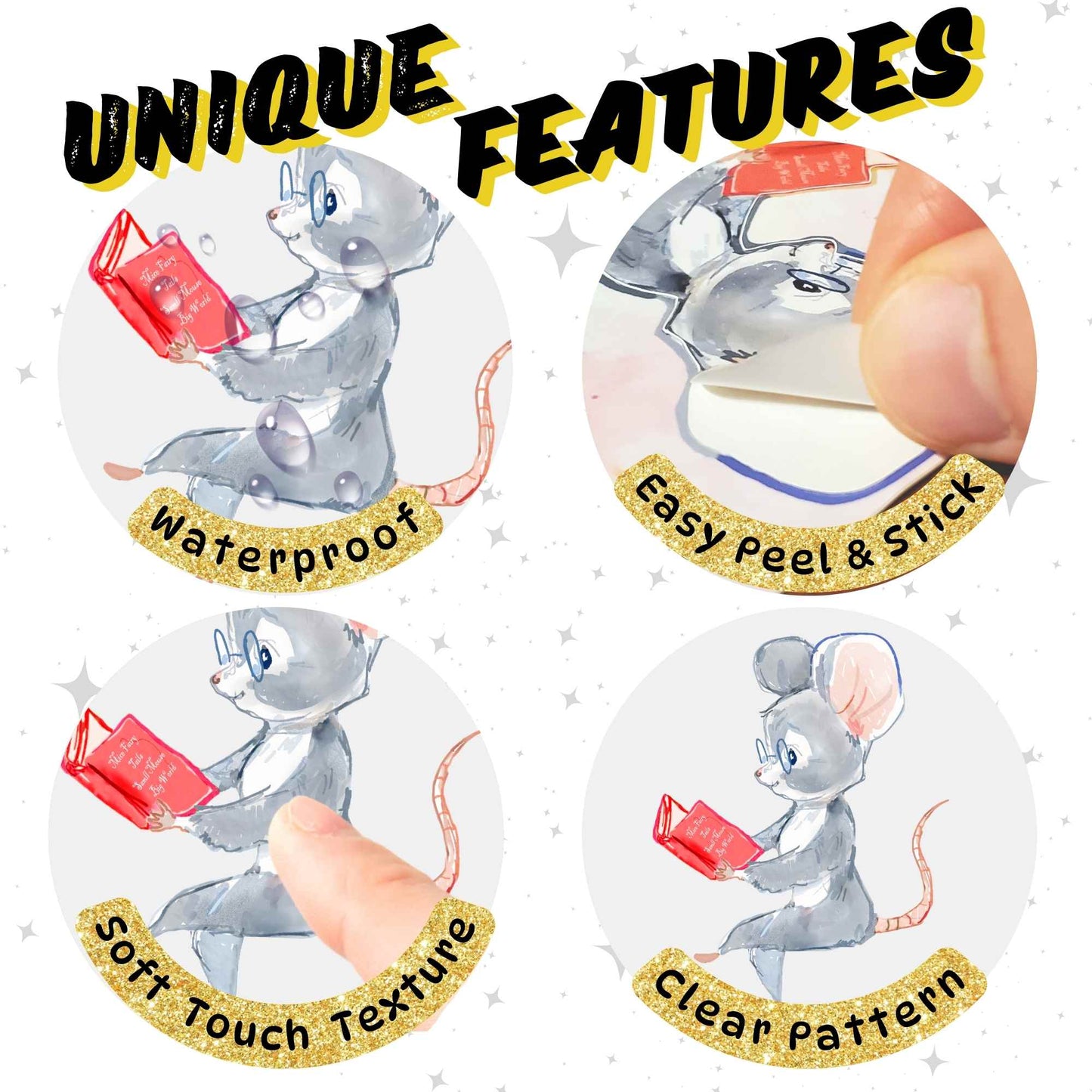 Creative mouse wall sticker in art room
Creative mouse wall sticker in art room
