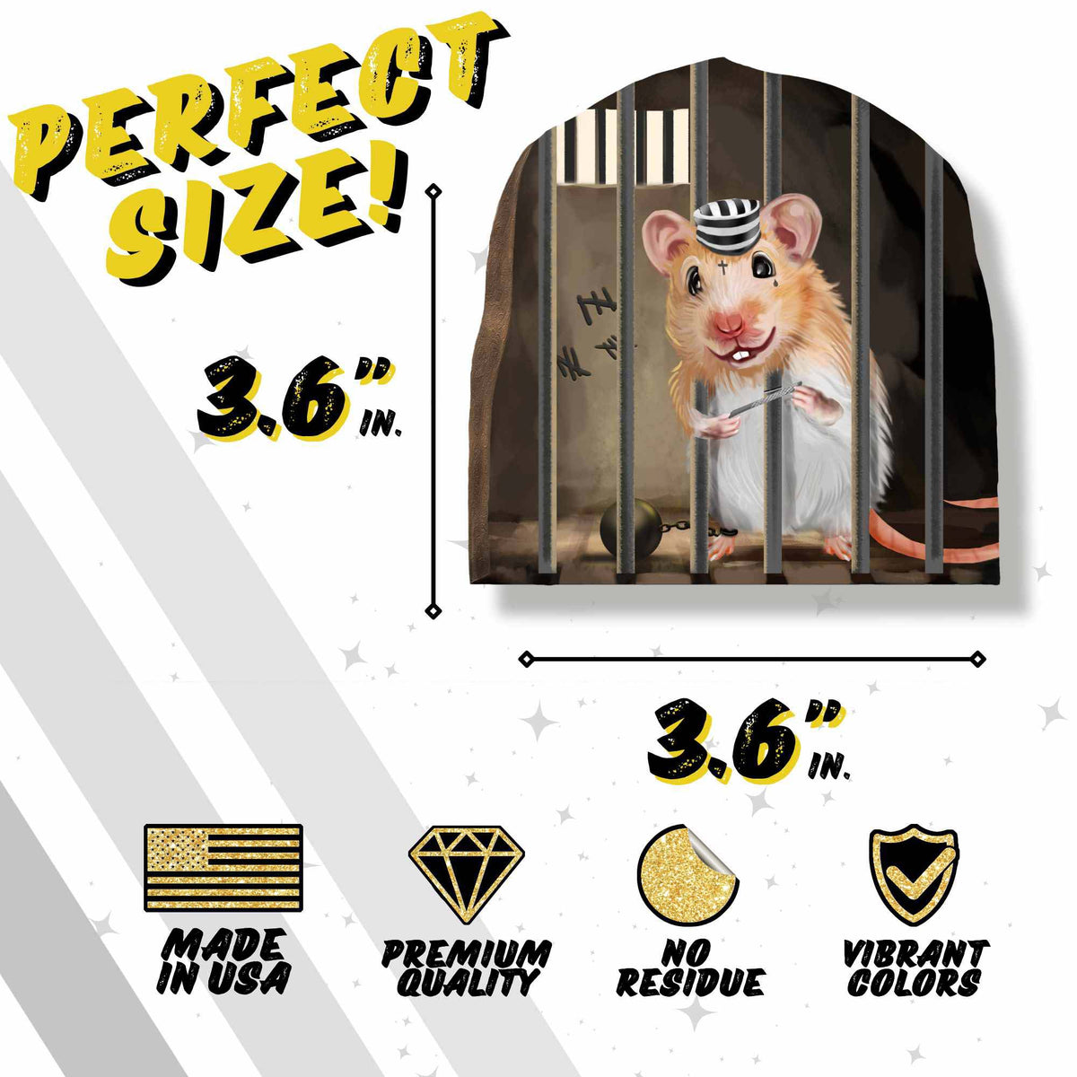 3D Mouse Wall Sticker – Trap