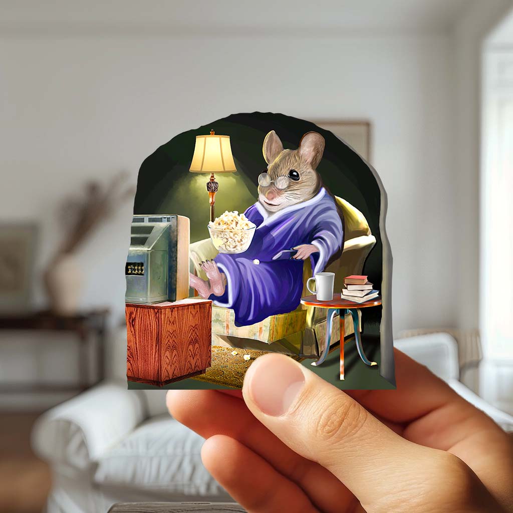 Lazy mouse wall decal for kids room or playroom
