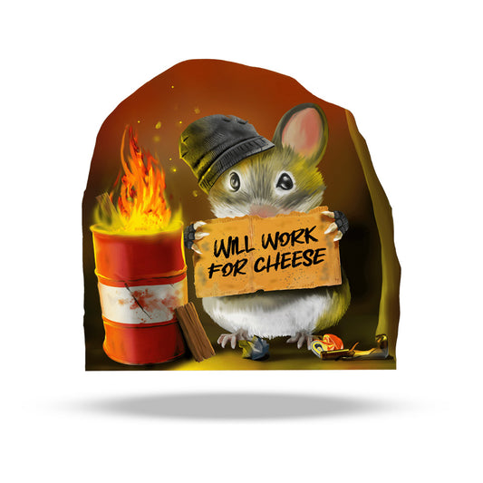 Hungry mouse 3D wall sticker vinyl decal on wall
