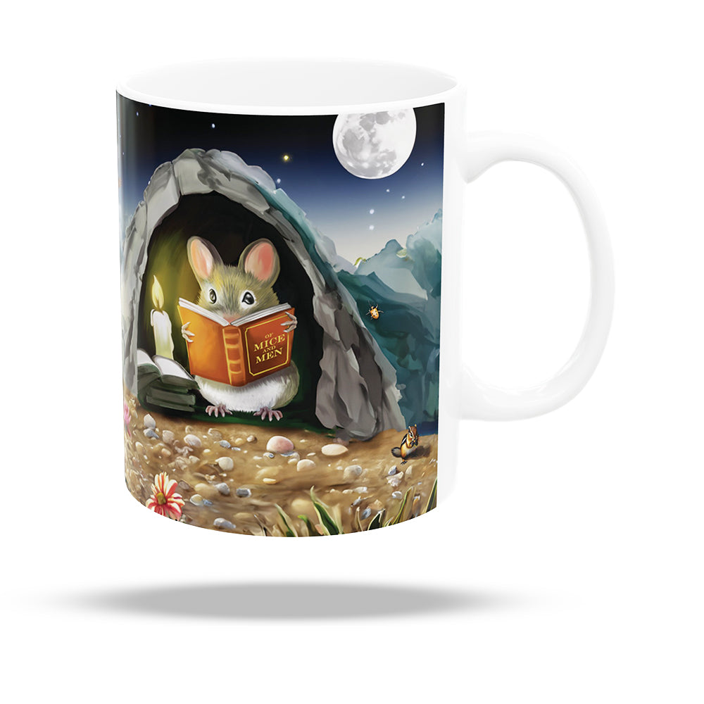 Mousehole Cave Coffee Mug - Book Lover's Delight - Micesterpiece