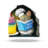 3D Mouse Reading Book Wall Sticker Decal - Pastry Mouse by Micesterpiece