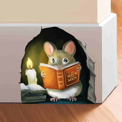 Mouse Reading Book 3d Wall Sticker Decoration Collection – Micesterpiece