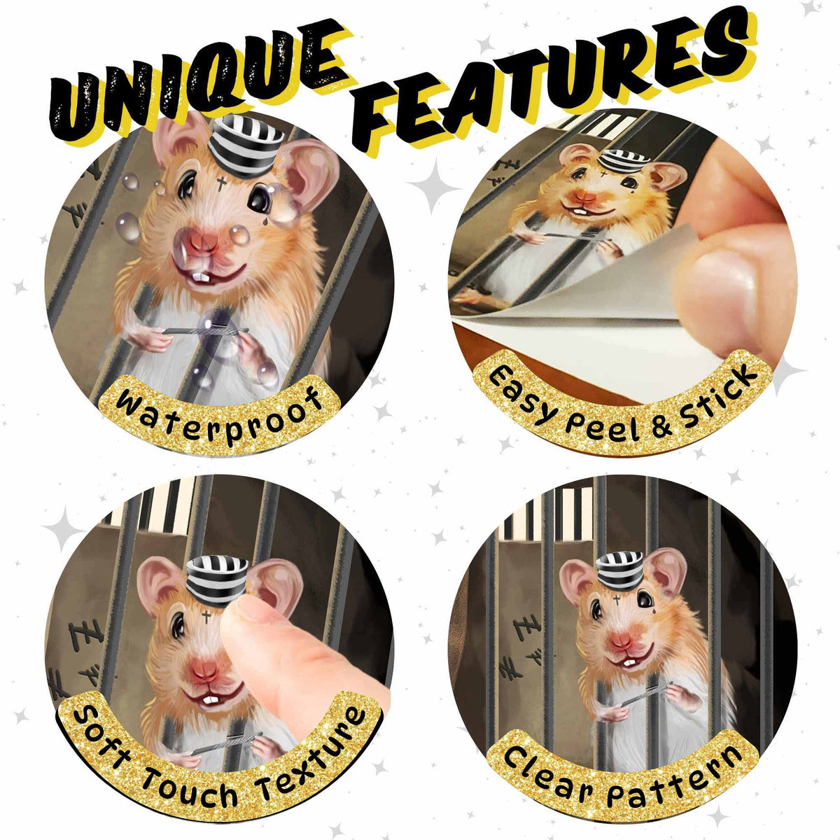 3D Mouse Wall Sticker – Trap