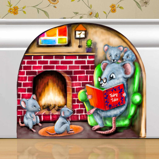 Grandpa mouse 3D wall sticker vinyl decal on wall
